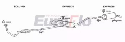 Система выпуска ОГ EuroFlo VWPAS25D 3001